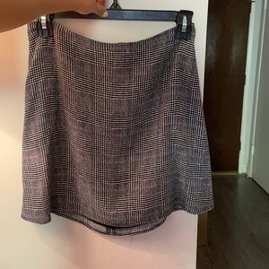 Plaid mini skirt